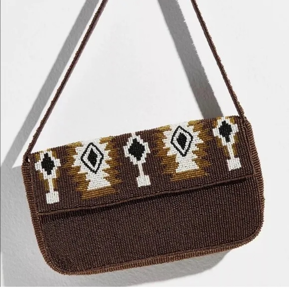 NWT Free People Beaded Shoulder Bag
